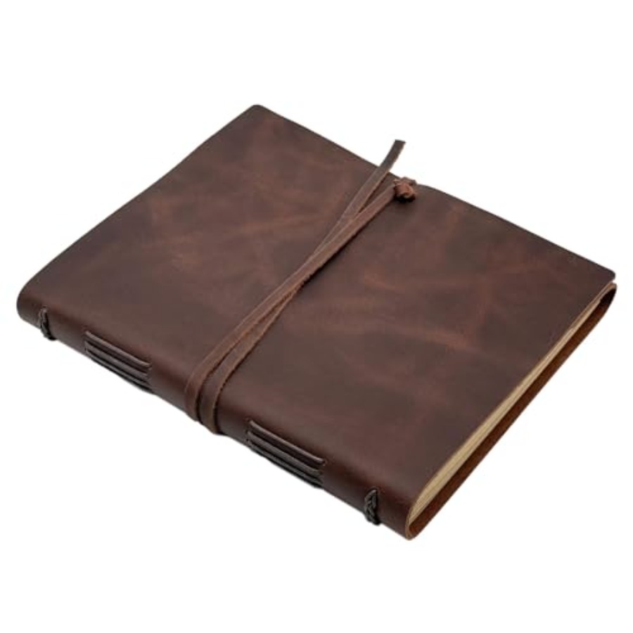 Leatherwork Journal - Large Notebook Journal - Genuine Leather