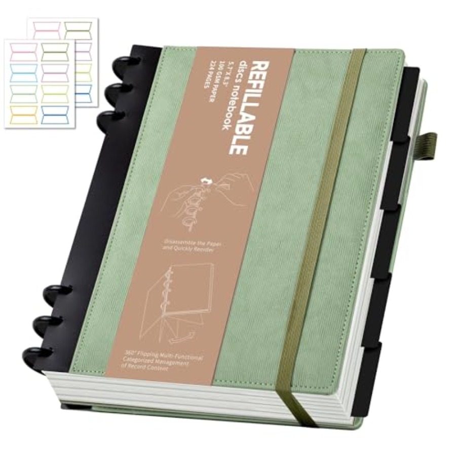 Leatherwork Journal - Leather Journal Notebooks for Work Refillable