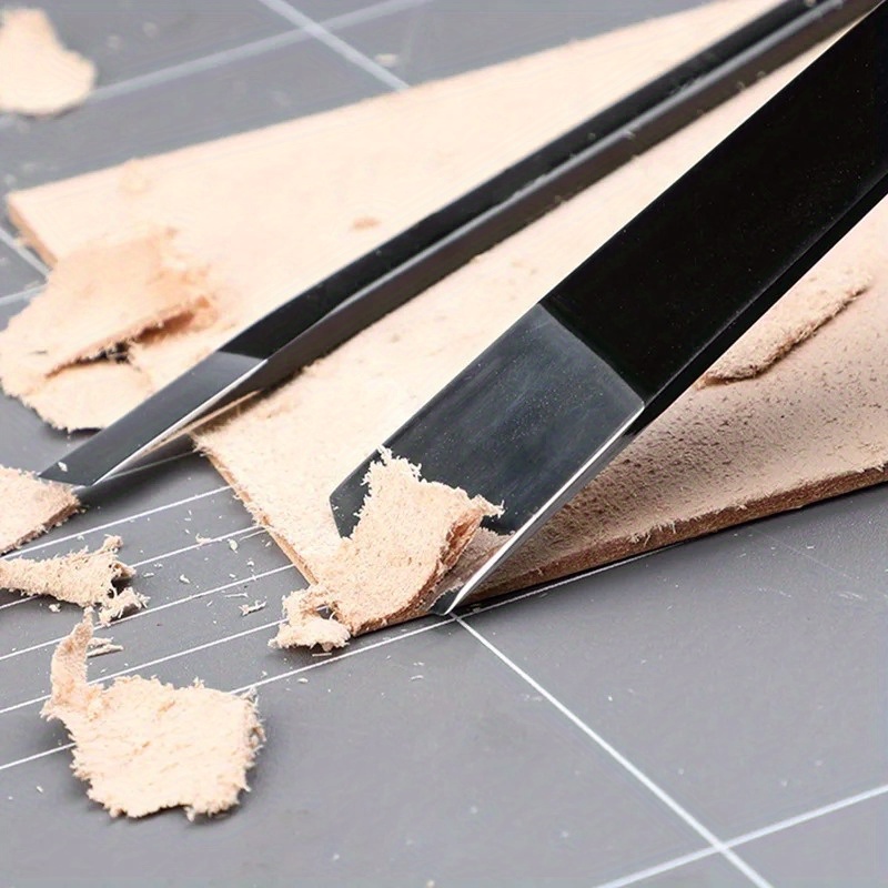 Leatherwork Projects - 2PCS Leather Thinning Cutting Knife Handmade