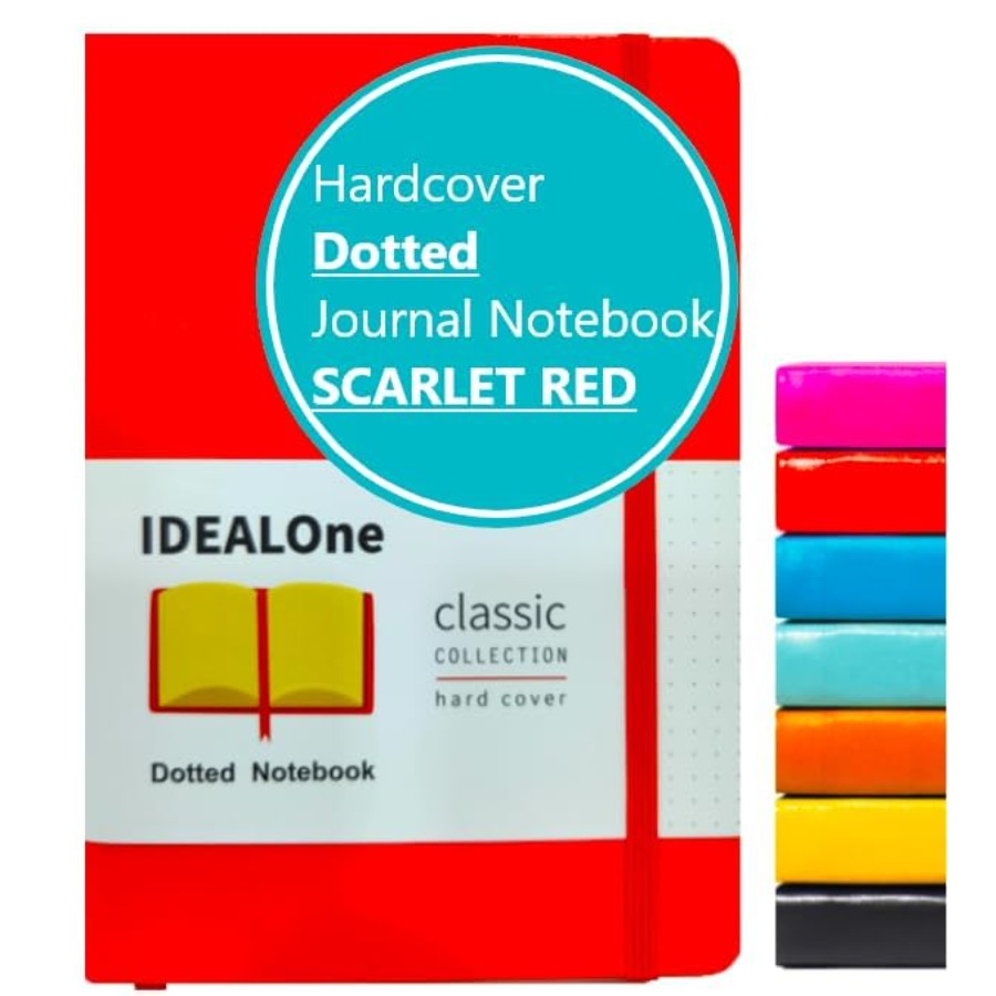 Leatherwork Journal - Dotted Hardcover Leather Notebook Journal Work,