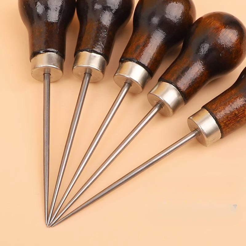 Wooden Hole Punch Tool for Lea - Leatherwork Hole Punch avaliação e preço