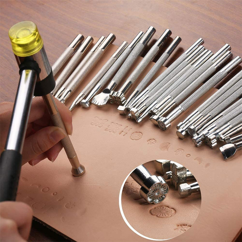 20Pcs Leather Stamping Tools L - Leather Work Organiser avaliação e preço