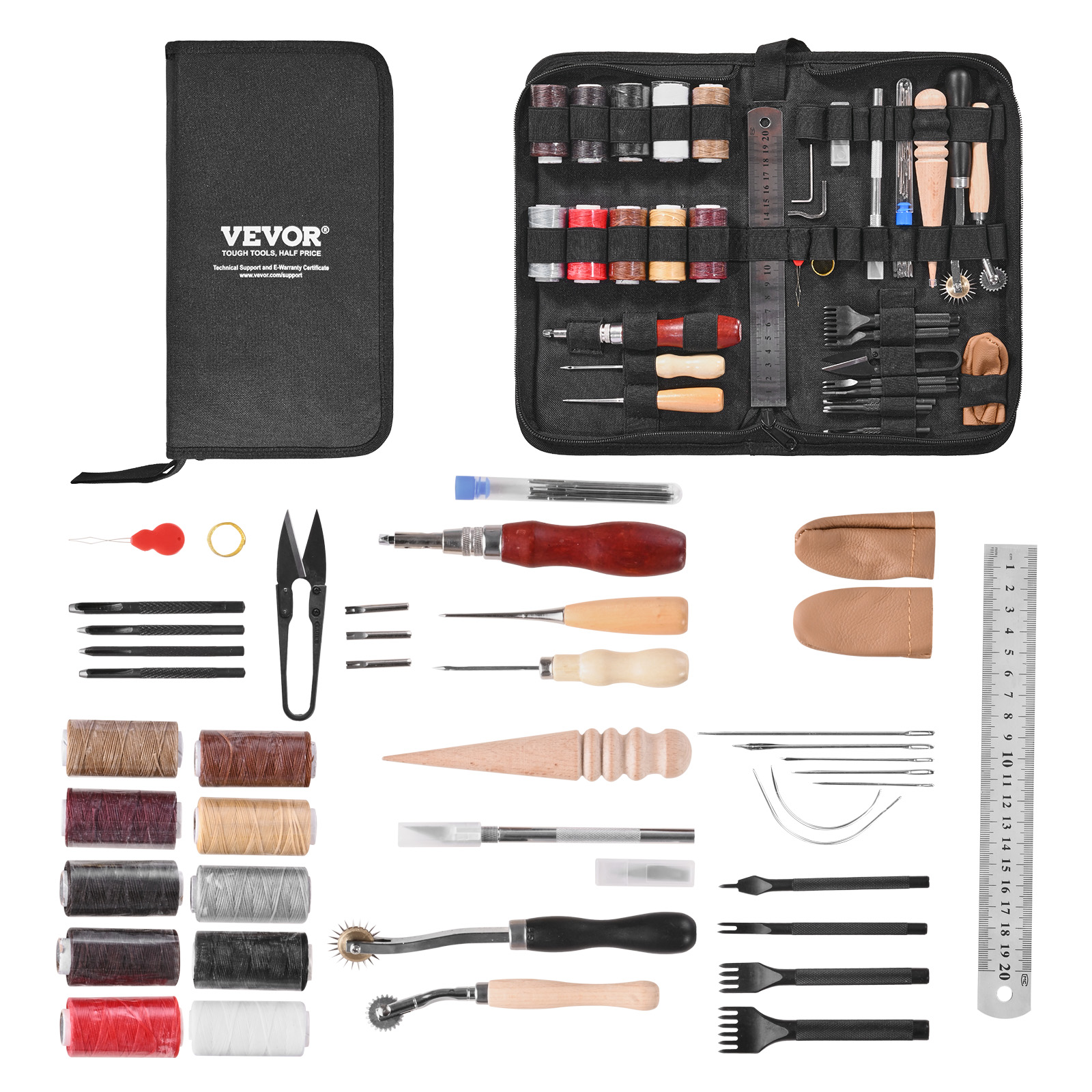 SucceBuy 38/59/61/72/92PCs Lea - Leather Work Organiser avaliação e preço