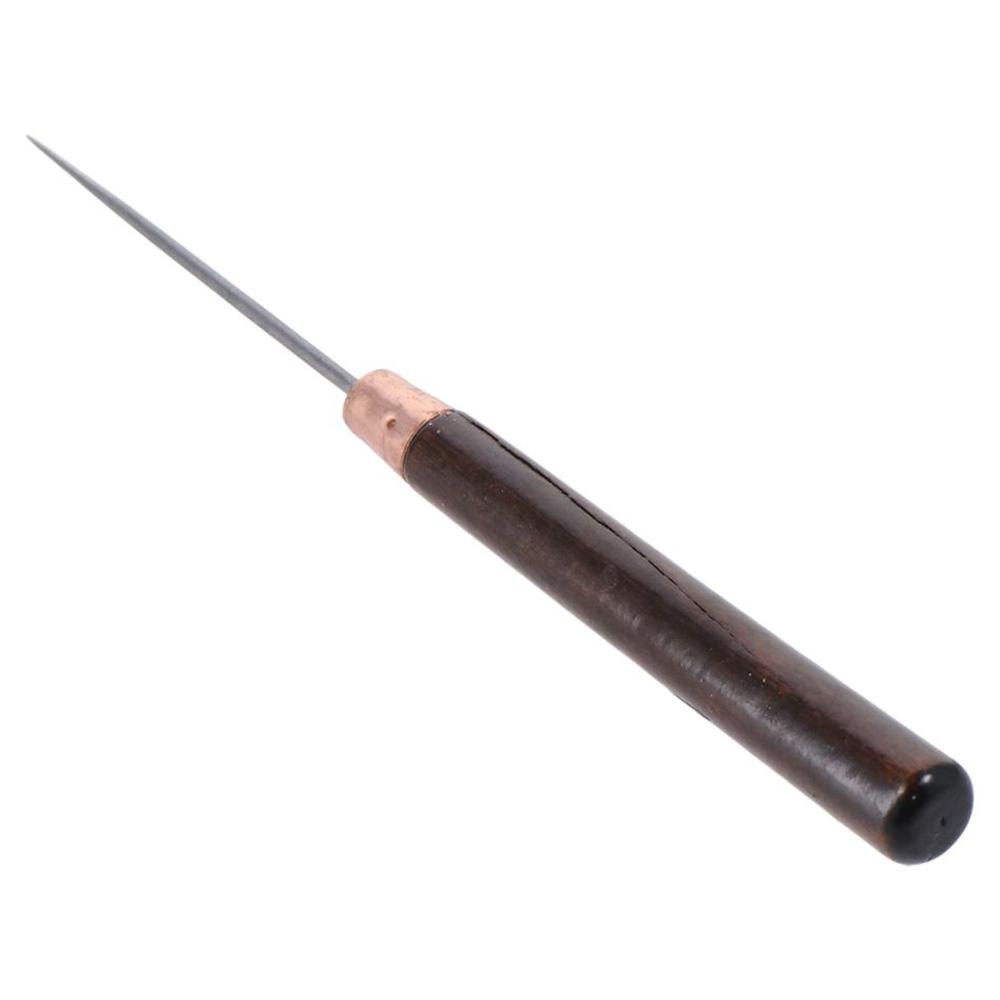 3Pcs Wooden Handle Scratch Awl - Leatherwork Punching Tool avaliação e preço