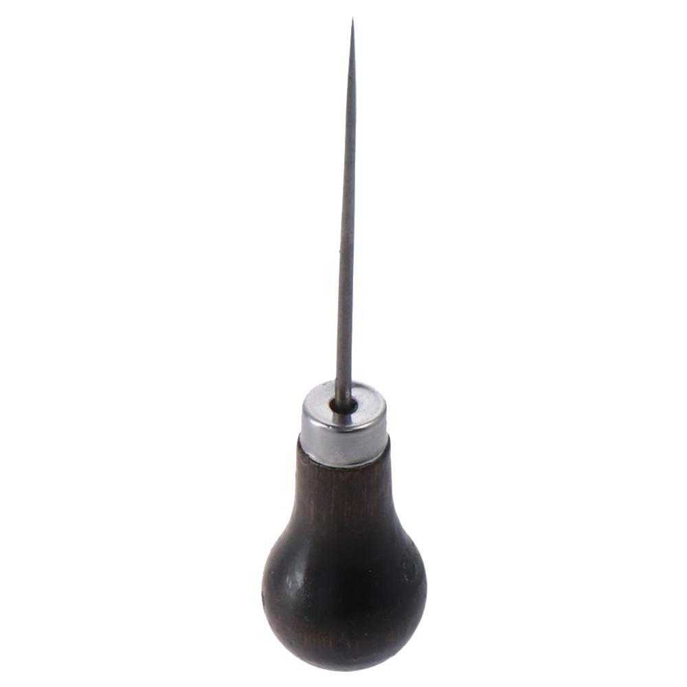 3Pcs Wooden Handle Scratch Awl - Leatherwork Punching Tool avaliação e preço
