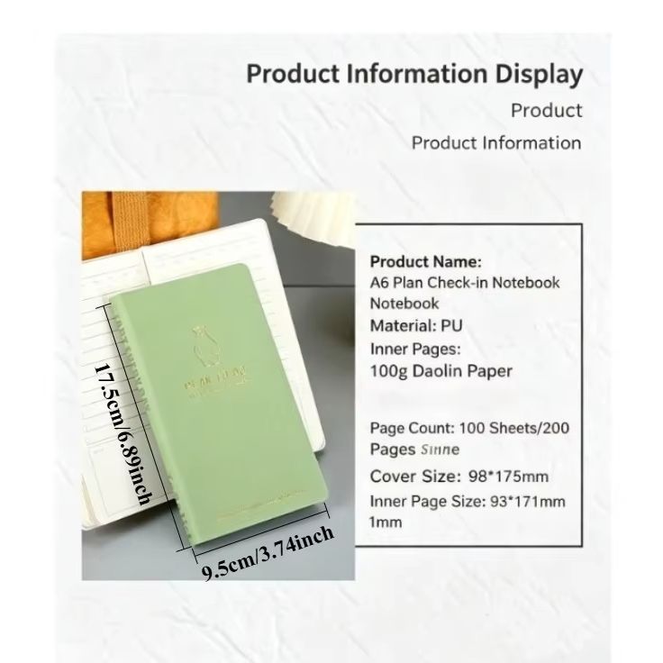 A6 Daily Planner Notebook – Cu - Leatherwork Journal avaliação e preço