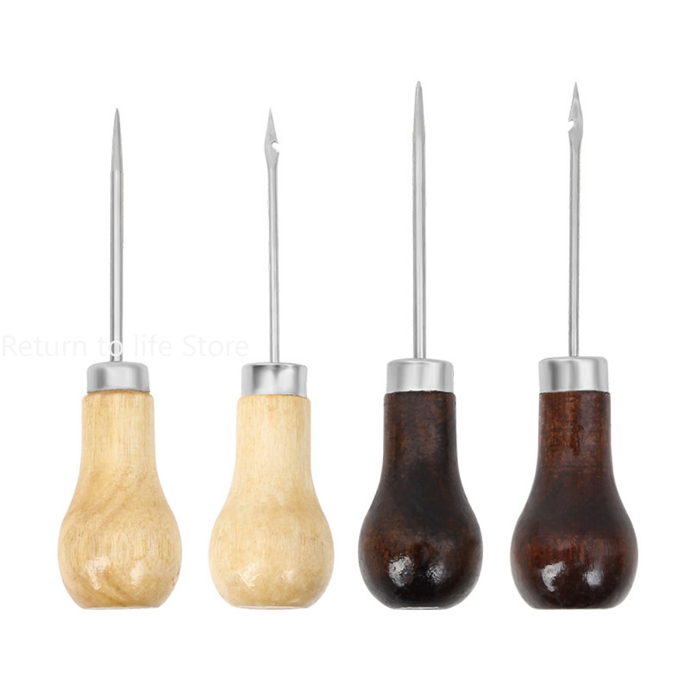 1pc Awl Pricker Hole Maker Con - Leatherwork Punching Tool avaliação e preço