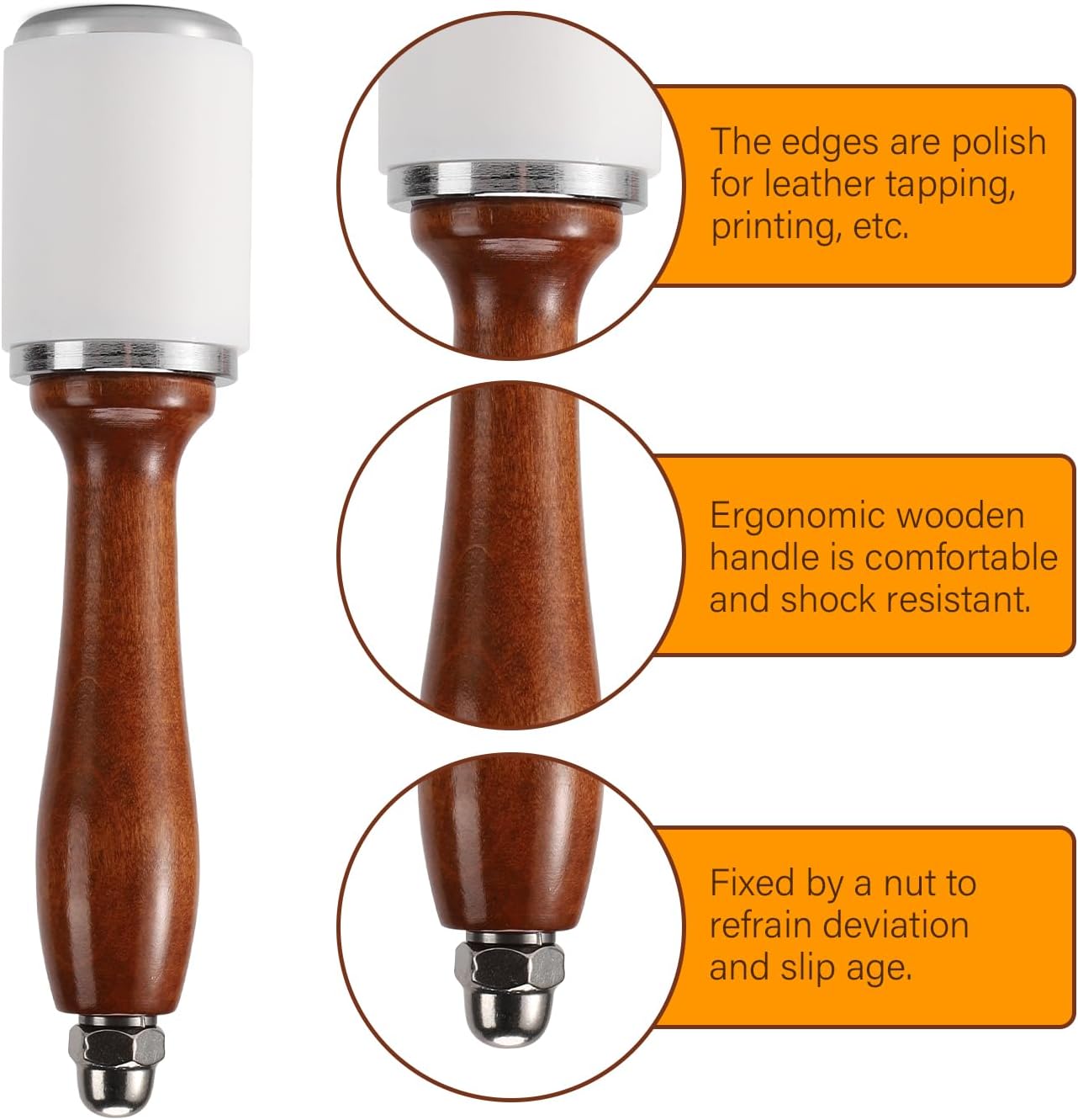 Leather Carving Hammer Nylon H - Leatherwork Hammer avaliação e preço