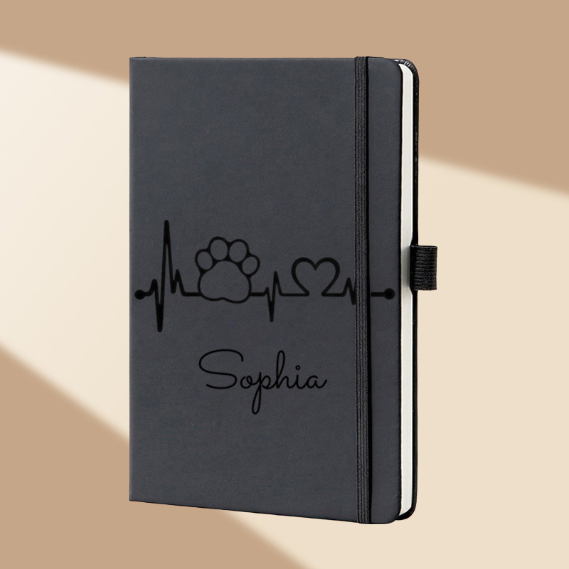 Custom Name Floral Monogram A5 - Leatherwork Journal avaliação e preço