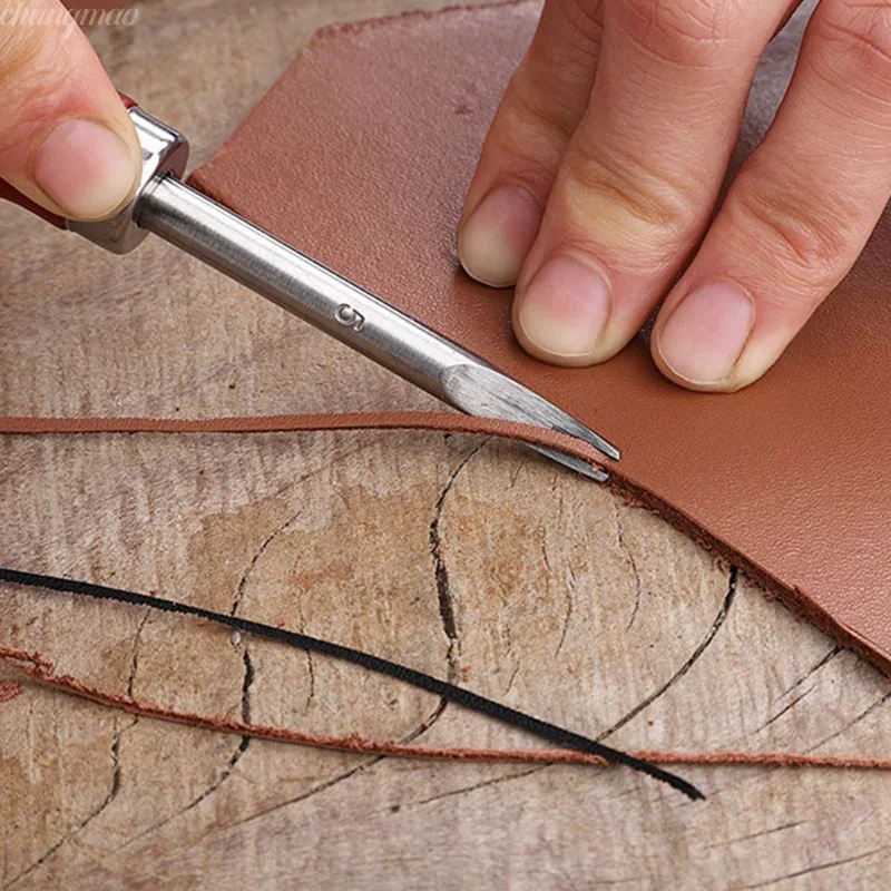1pc Leather Edge Beveler Skivi - Leatherwork Projects avaliação e preço