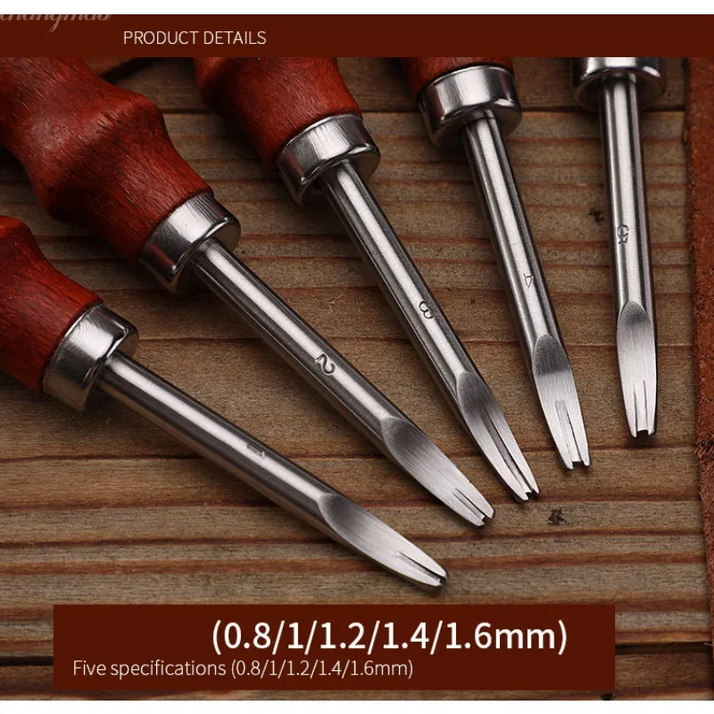 1pc Leather Edge Beveler Skivi - Leatherwork Projects avaliação e preço