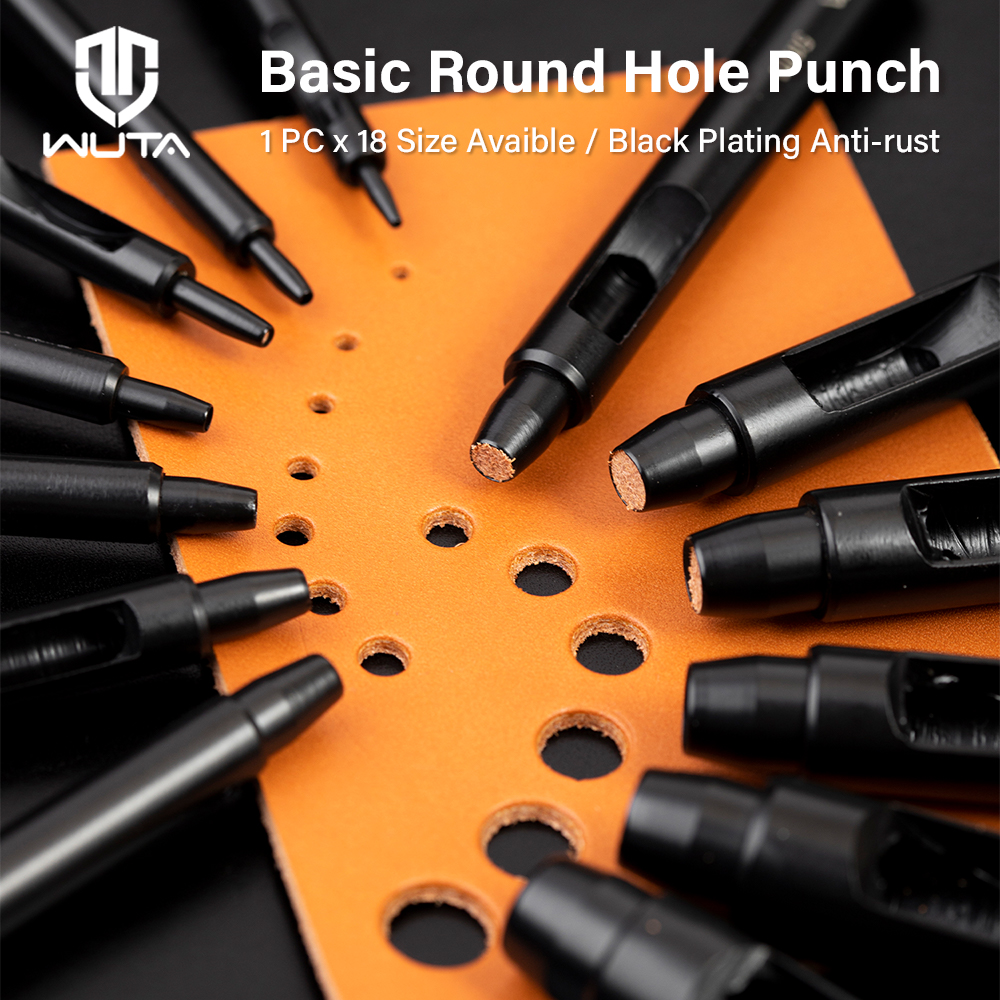 WUTA 1Pc 6-15mm Black Anti-Rus - Leatherwork Hole Punch avaliação e preço
