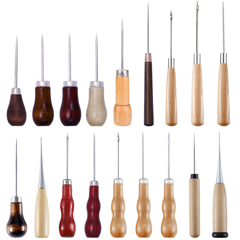 Leather Awl Wood Handle Awls S - Leather Work Organiser avaliação e preço
