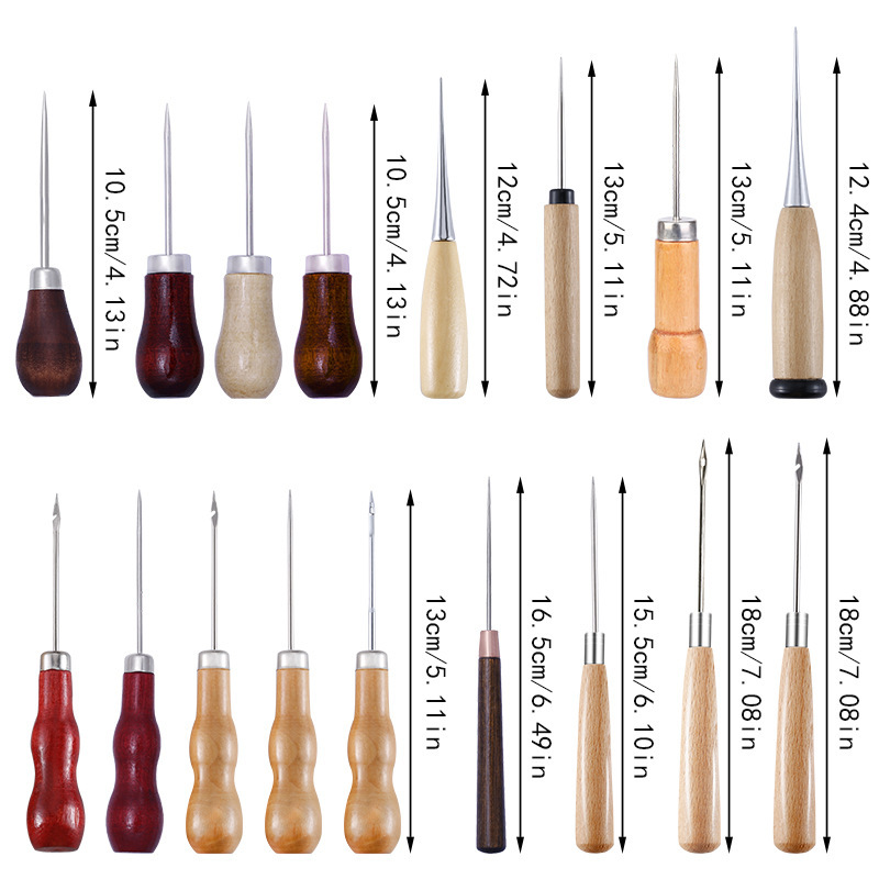 Leather Awl Wood Handle Awls S - Leather Work Organiser avaliação e preço