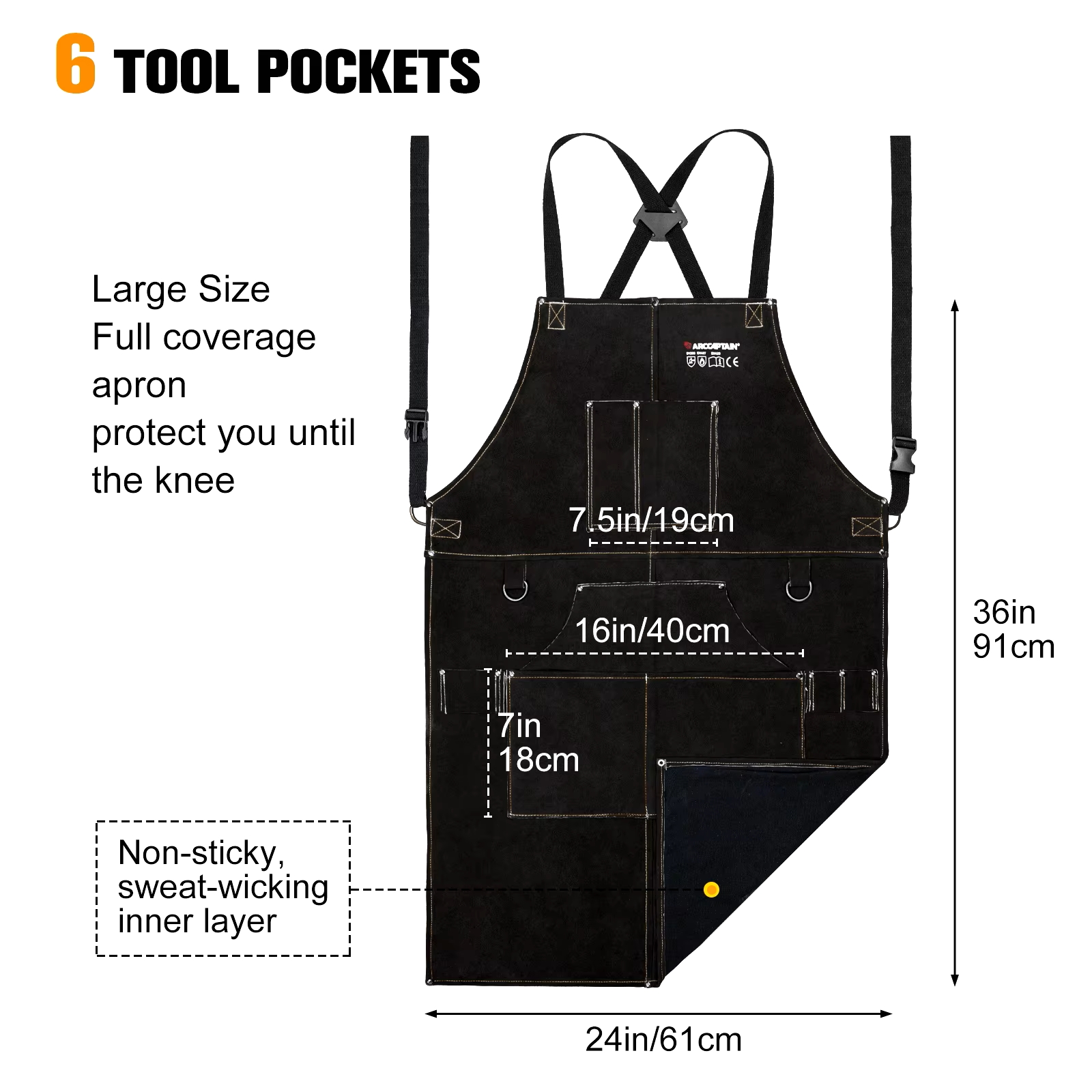 ARCCAPTAIN Leather Welding Wor - Leather Work Organiser avaliação e preço