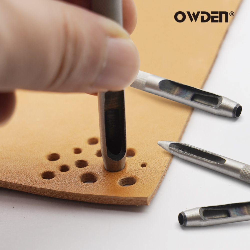 6pcs Leather Hole Punching Too - Leatherwork Punching Tool avaliação e preço