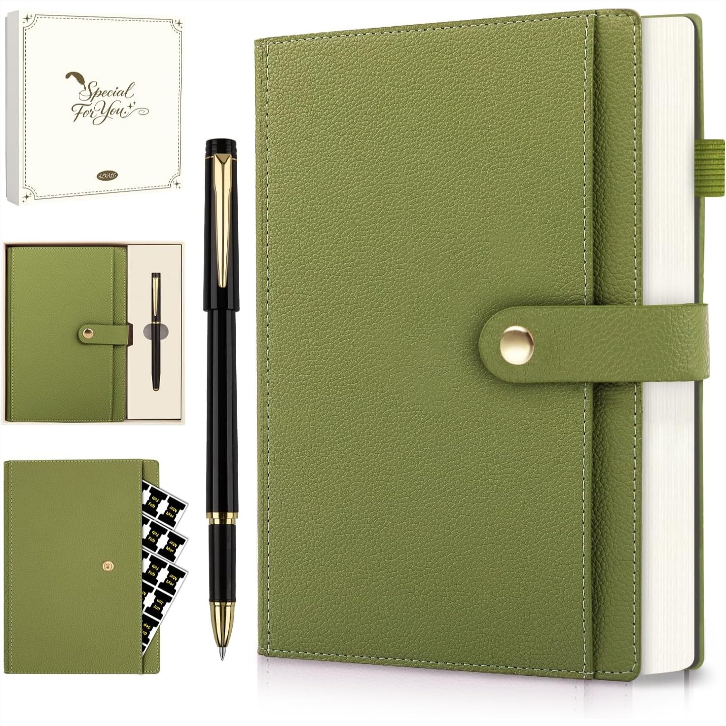 A5 Lined Leather Journal Noteb - Leatherwork Journal avaliação e preço