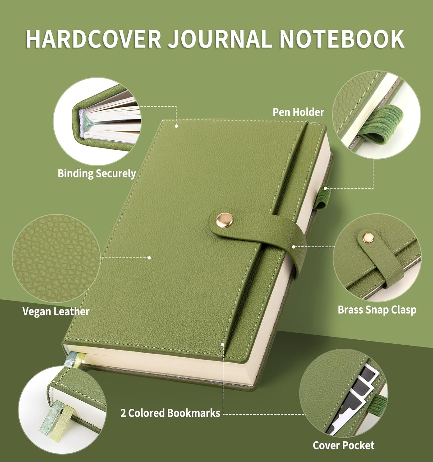A5 Lined Leather Journal Noteb - Leatherwork Journal avaliação e preço