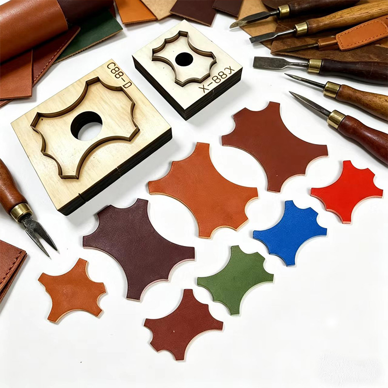 C88 Quadrilateral Floral Leath - Leatherwork Projects avaliação e preço