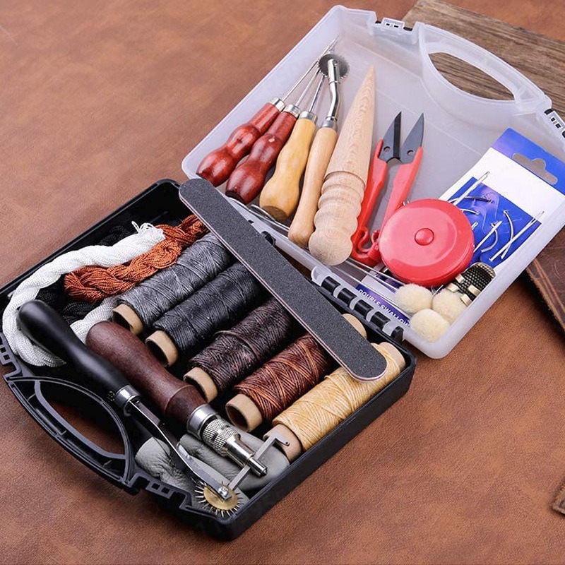 DIY Leather Craft Hand Sewing  - Leatherwork Hole Punch avaliação e preço