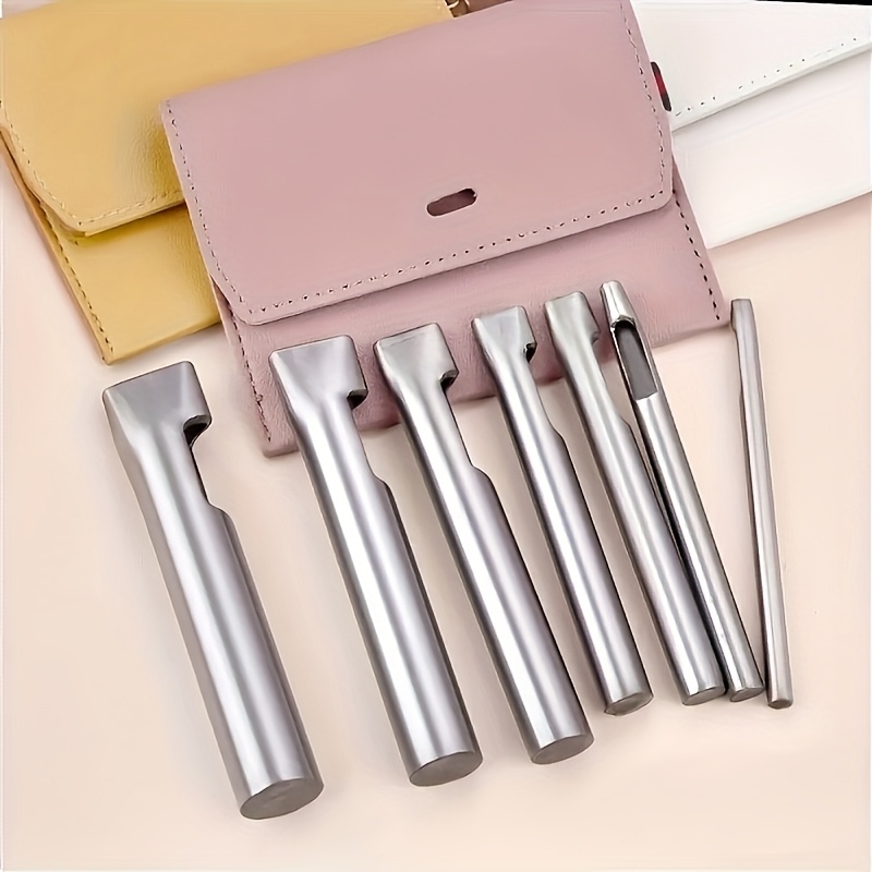 5pcs Leather Oblong Belt Hole  - Leatherwork Punching Tool avaliação e preço