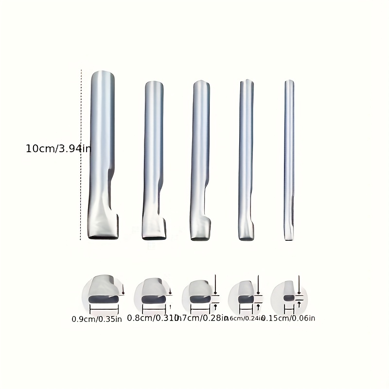 5pcs Leather Oblong Belt Hole  - Leatherwork Punching Tool avaliação e preço