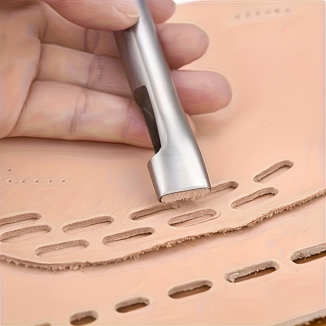 5pcs Leather Oblong Belt Hole  - Leatherwork Punching Tool avaliação e preço