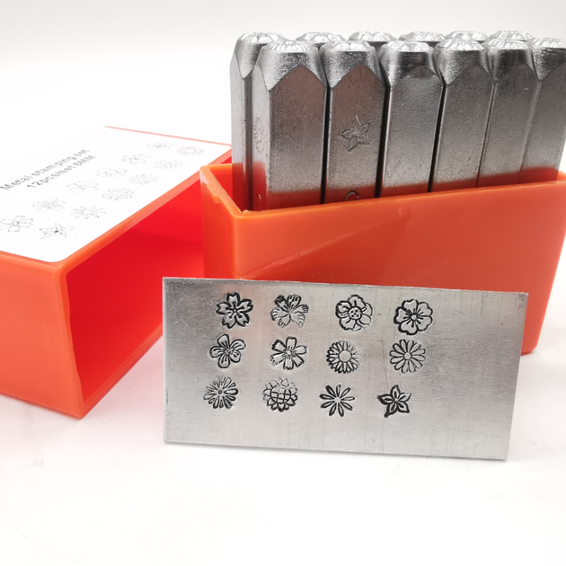6mm flowers pattern metal stam - Leatherwork Punching Tool avaliação e preço