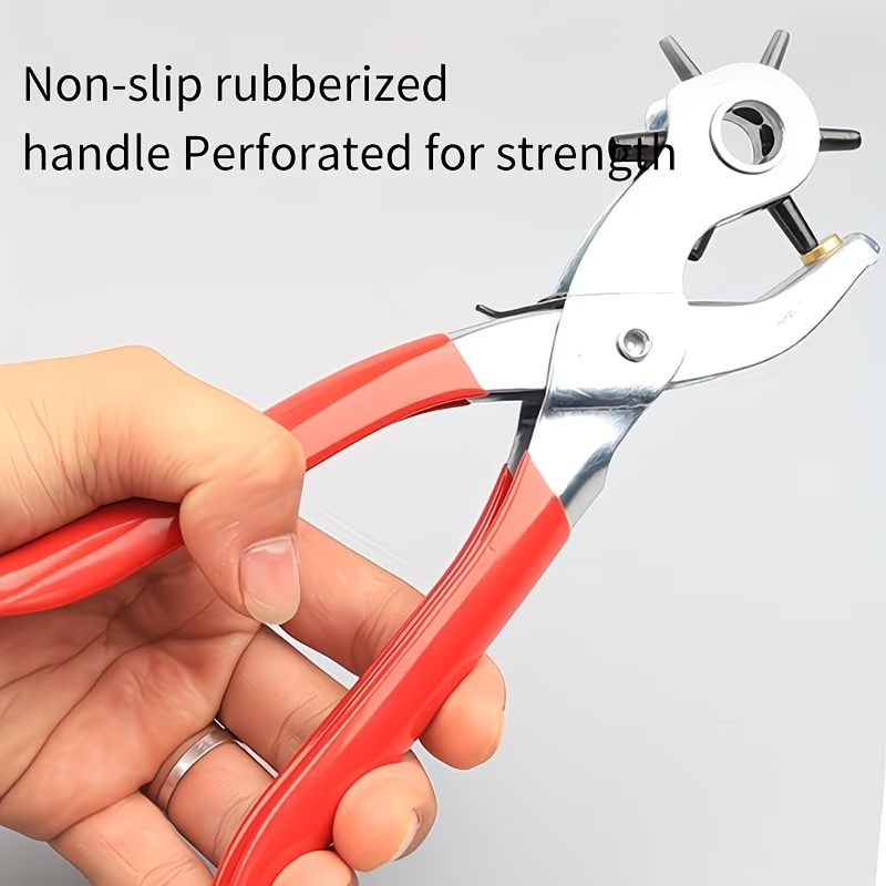 Rotary Leather Punch Pliers -  - Leatherwork Hole Punch avaliação e preço
