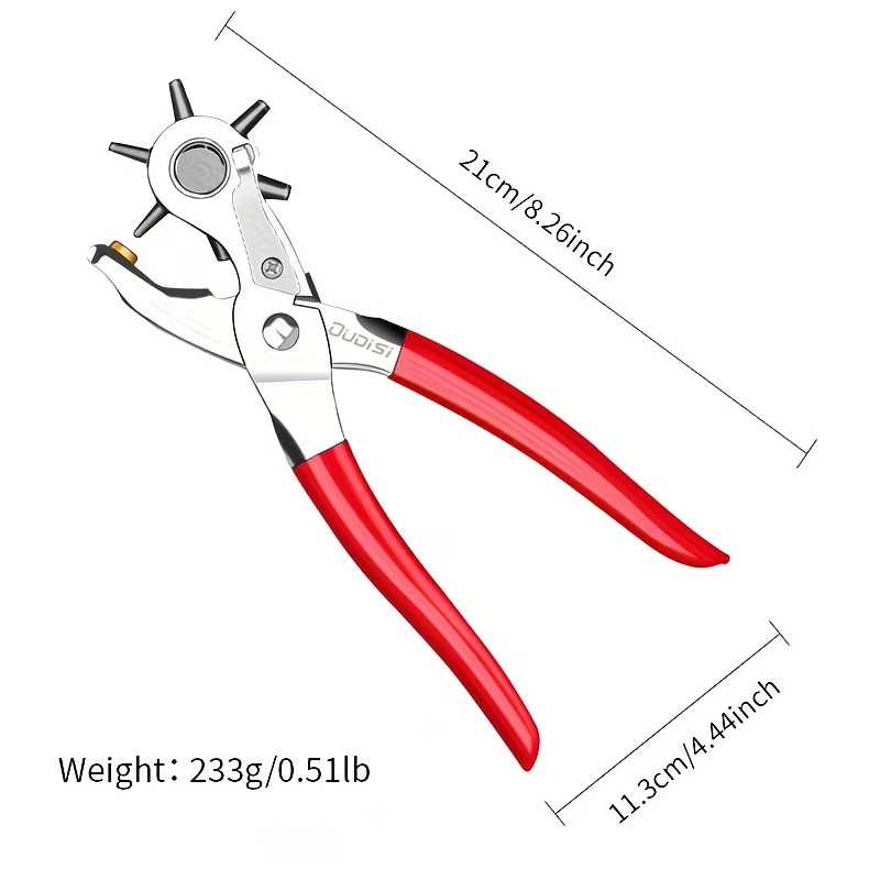 Rotary Leather Punch Pliers -  - Leatherwork Hole Punch avaliação e preço