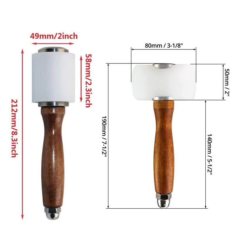 Rubber Hammer Mallet for Leath - Leatherwork Hammer avaliação e preço