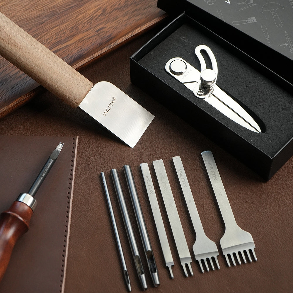 WUTA 74Pcs Leather Craft Tools - Leatherwork Beginner Tools avaliação e preço