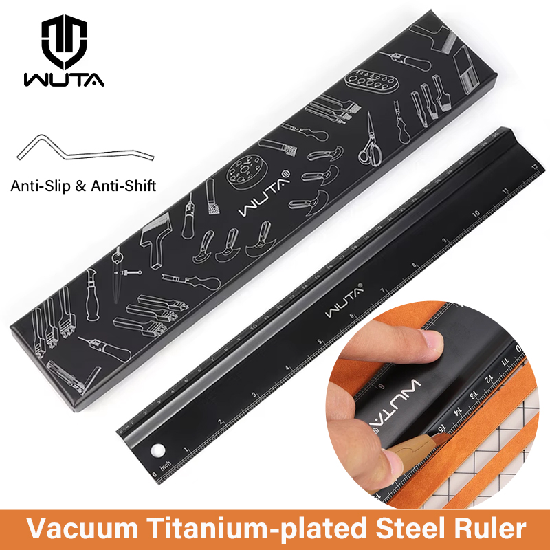WUTA Leather Cutting Ruler Saf - Leatherwork Projects avaliação e preço