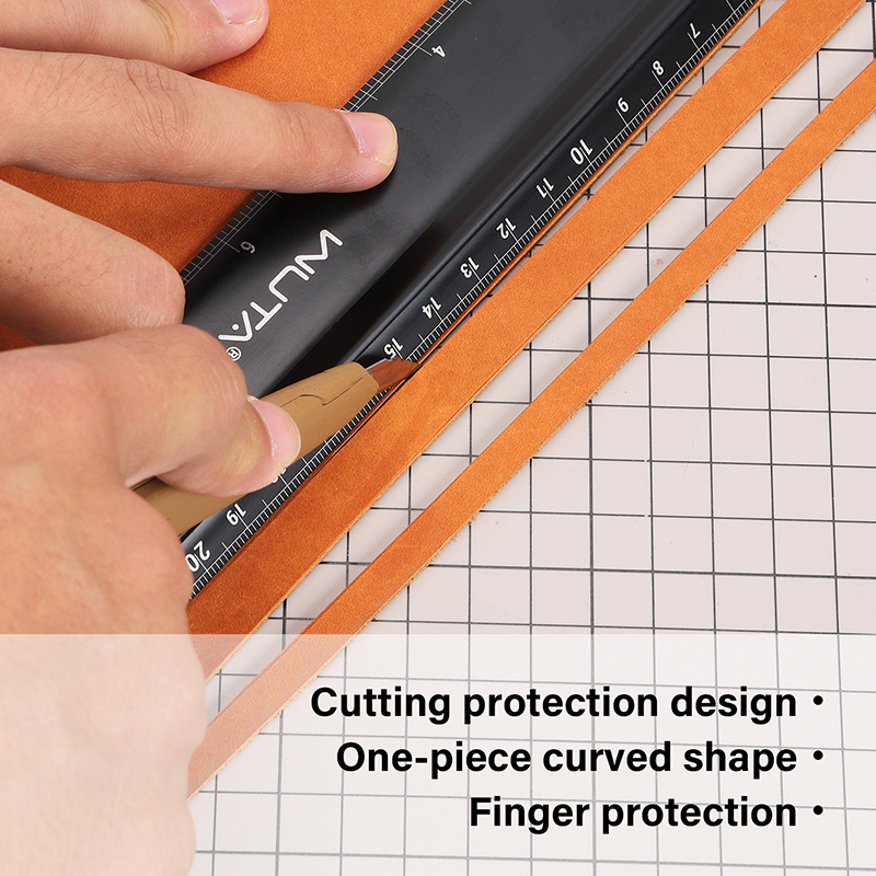 WUTA Leather Cutting Ruler Saf - Leatherwork Projects avaliação e preço