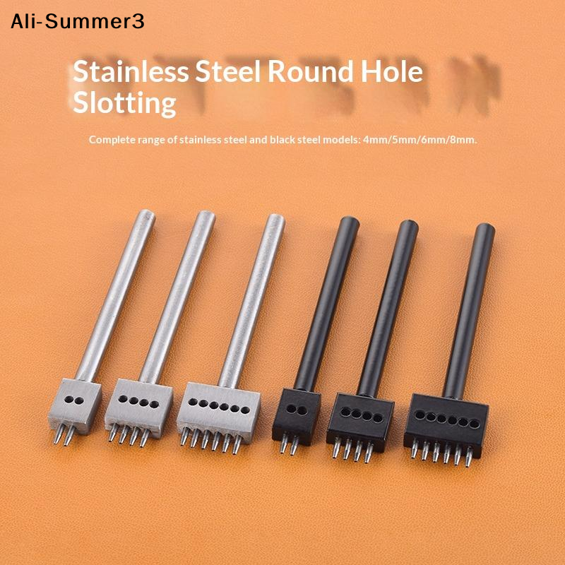 【J3a】3Pcs Manual Leather Hole  - Leatherwork Hole Punch avaliação e preço