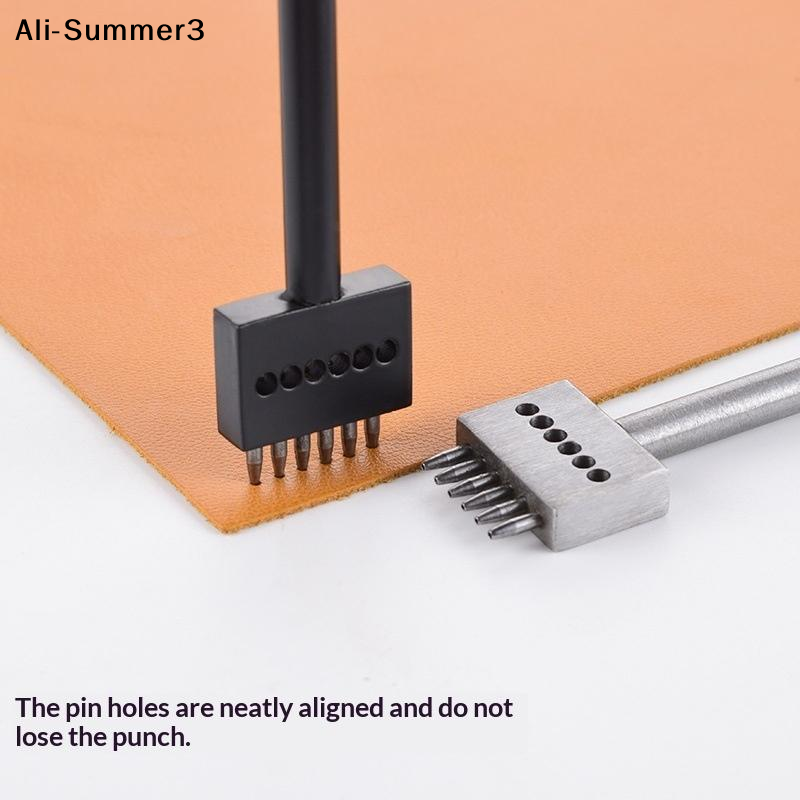 【J3a】3Pcs Manual Leather Hole  - Leatherwork Hole Punch avaliação e preço
