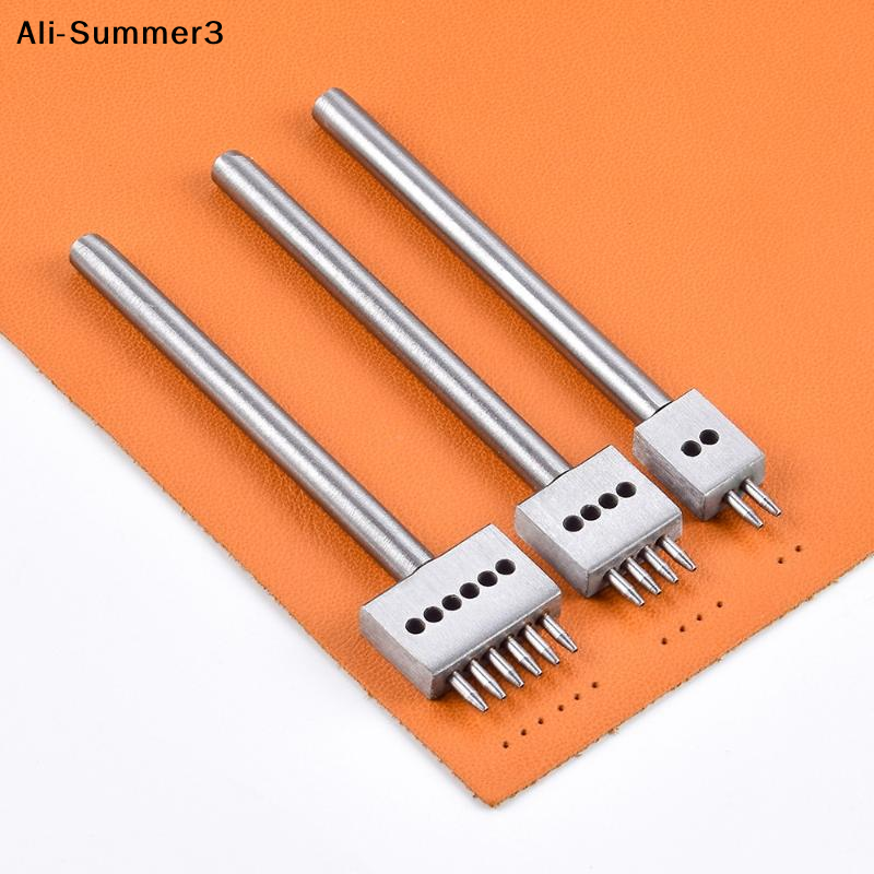 【J3a】3Pcs Manual Leather Hole  - Leatherwork Hole Punch avaliação e preço