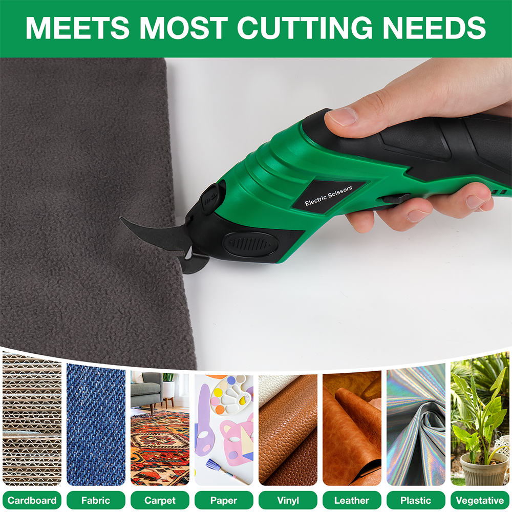 4V Electric Scissors, Home USB - Leatherwork Projects avaliação e preço